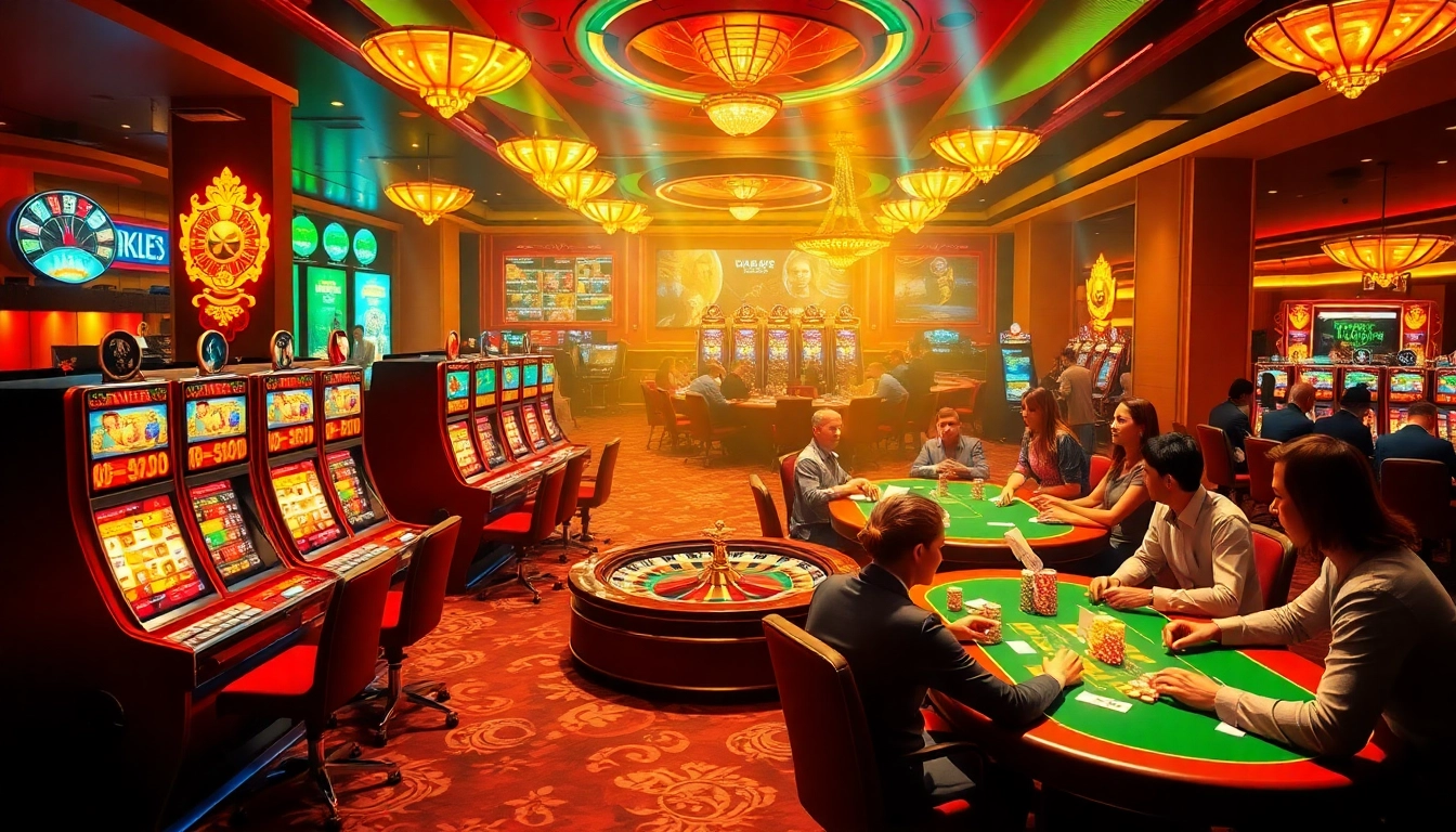 Experience the excitement of gambling with s666 đăng nhập as players engage at vivid casino tables filled with action.