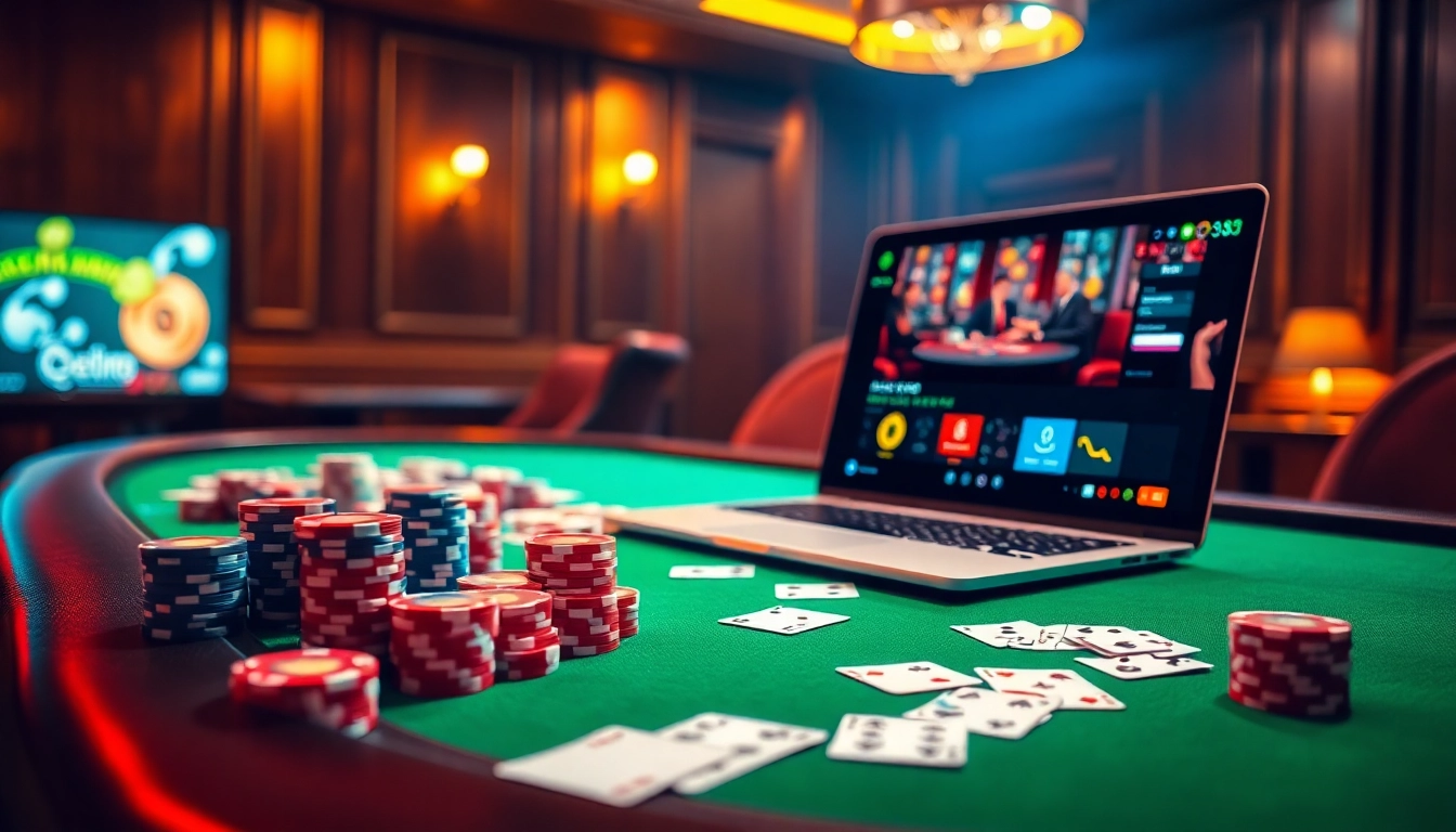 Enjoy exhilarating gameplay at new88 com with colorful poker chips and live dealer action.