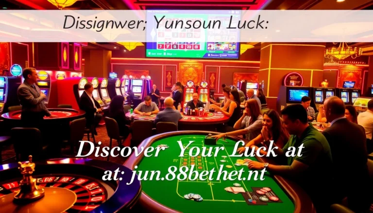 Experience the thrill at https://jun88bet.net/ with a lively roulette game and vibrant slot machines.